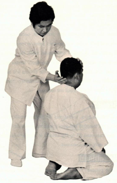 Киацу стоя — иллюстрация из книги